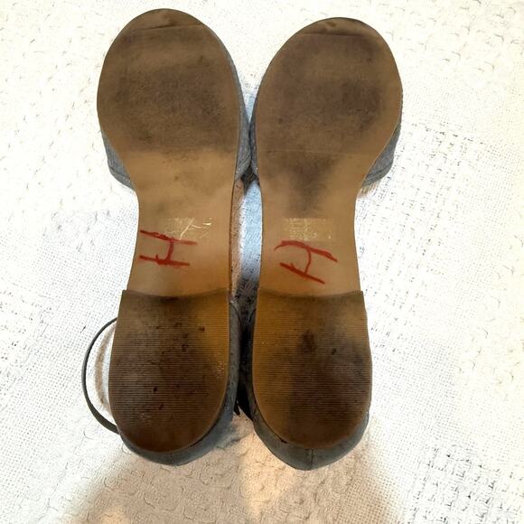 Steve Madden Maia 10 textured fabric ankle strap round toe flats 3075 - Picture 3 of 10